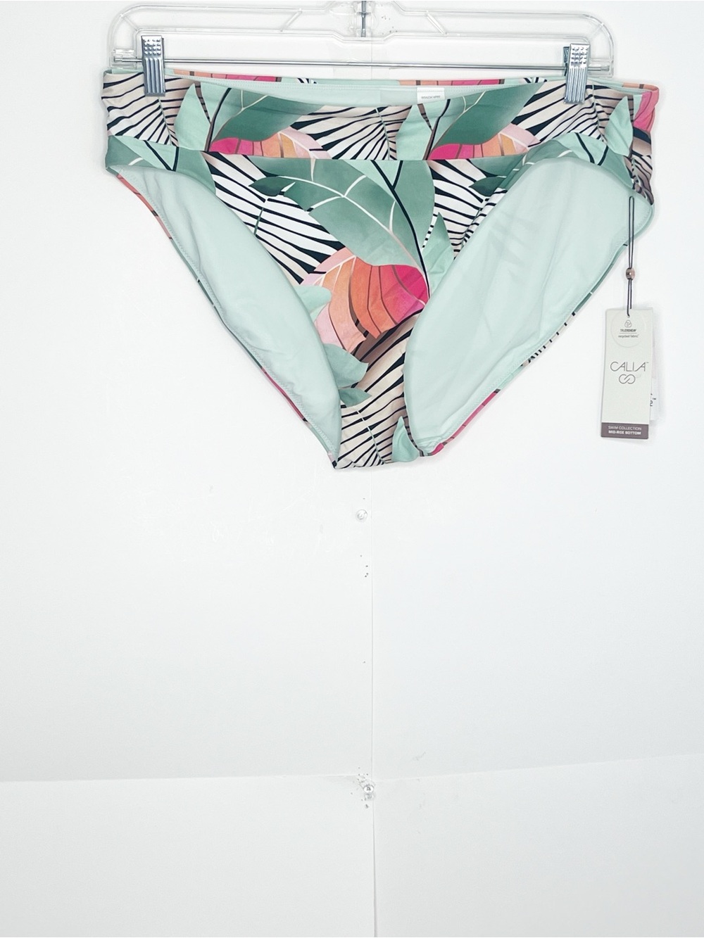 Calia Womens Wide Banded Bikini Bottom Size XL